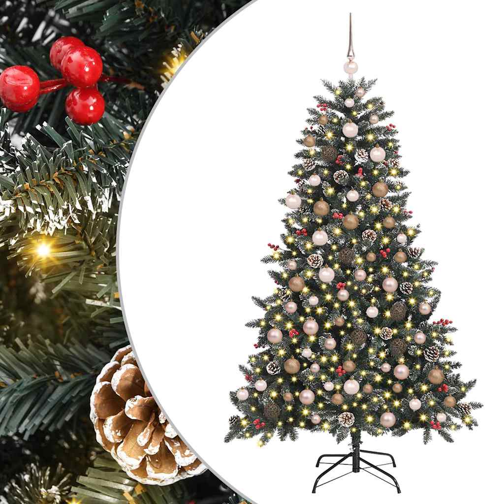 Mű karácsonyfa Zöld 99 x 99 x 180 cm PVC és Műanyag és Acél
