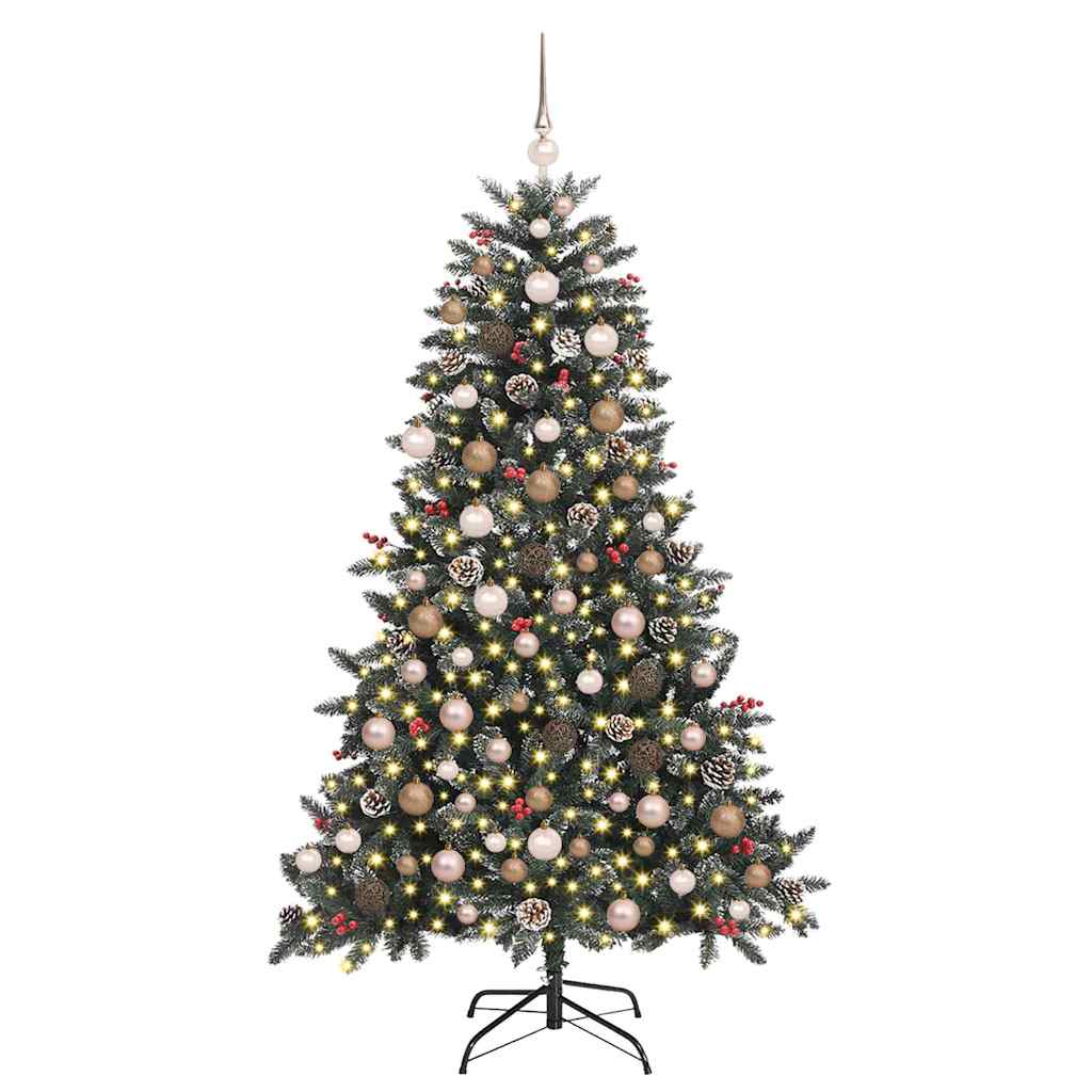Mű karácsonyfa Zöld 99 x 99 x 180 cm PVC és Műanyag és Acél