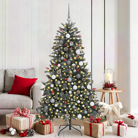 Mű karácsonyfa Zöld 99 x 99 x 180 cm PVC és Műanyag és Acél