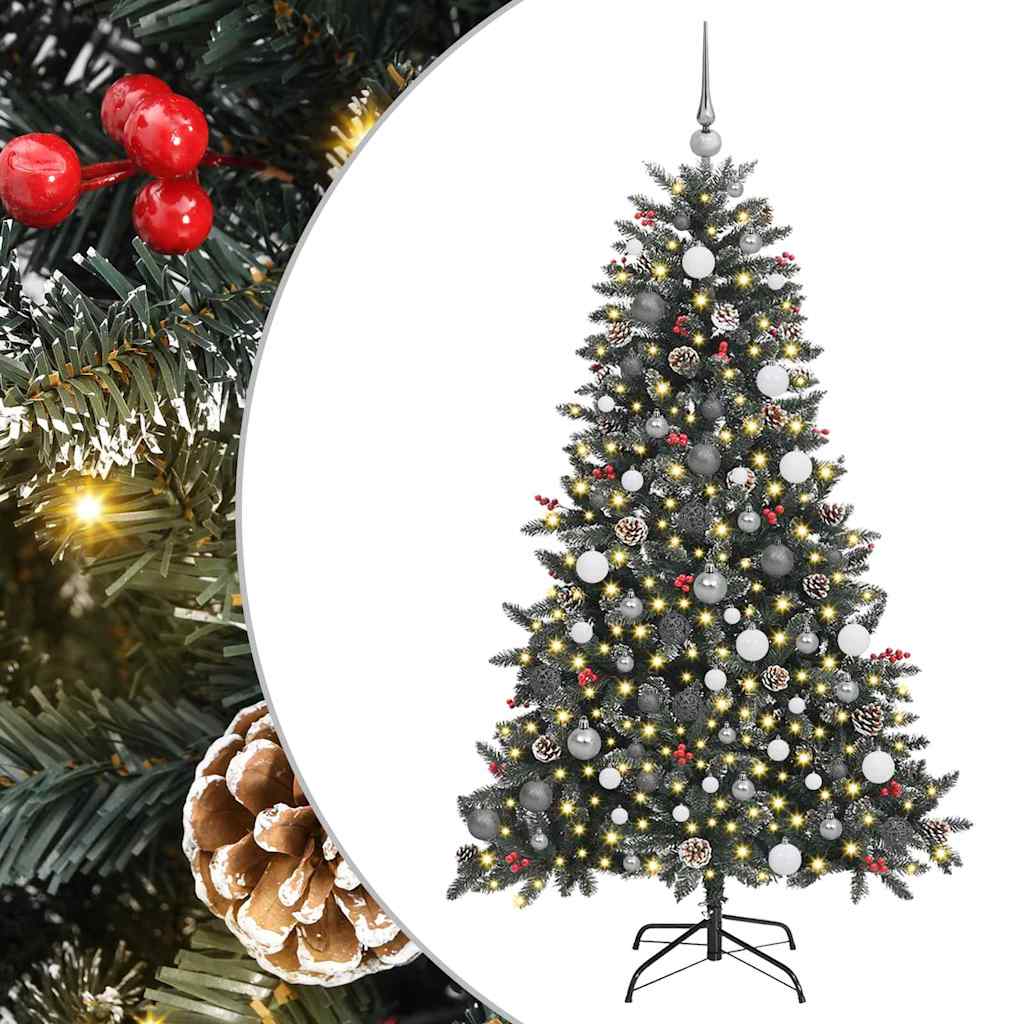 Mű karácsonyfa Zöld 99 x 99 x 180 cm PVC és Műanyag és Acél