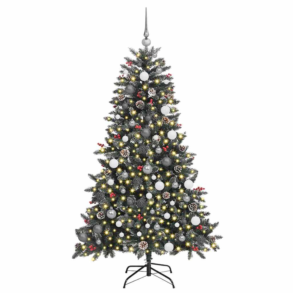 Mű karácsonyfa Zöld 99 x 99 x 180 cm PVC és Műanyag és Acél