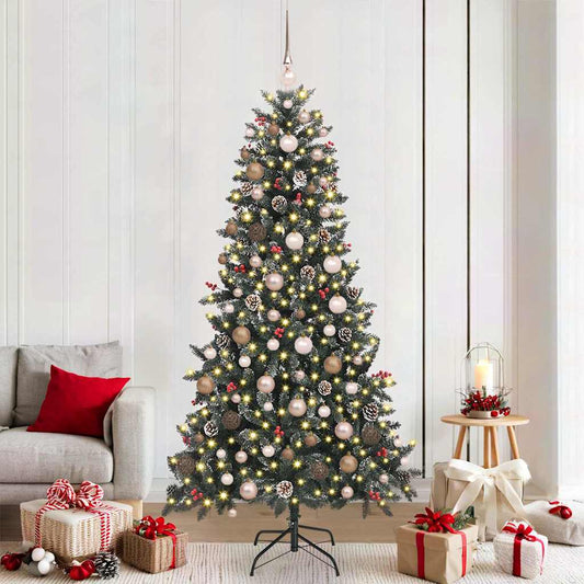 Mű karácsonyfa Zöld 114 x 114 x 210 cm PVC és Műanyag és Acél