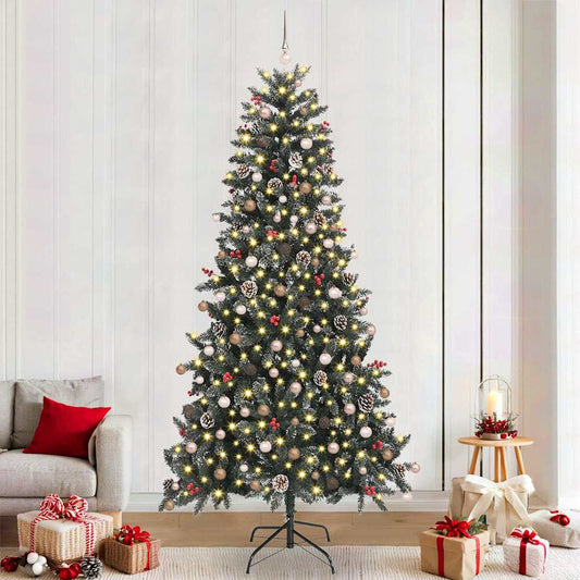 Mű karácsonyfa 300 LED-del Zöld 129.5 x 129.5 x 240 cm