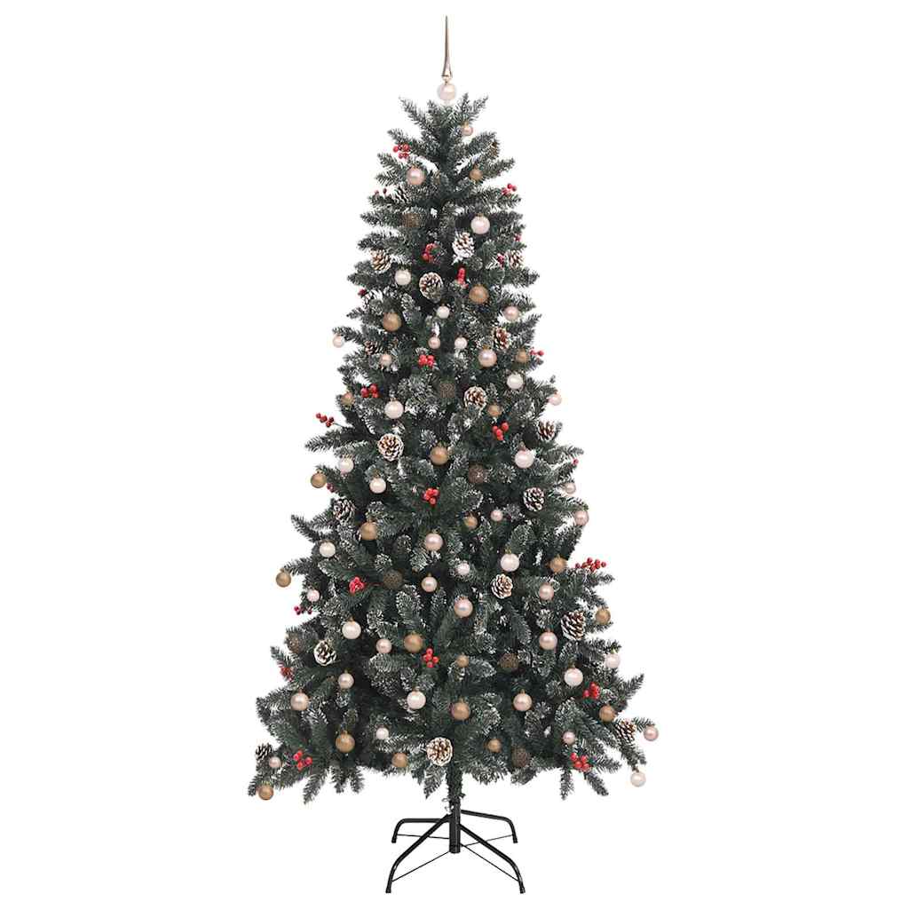 Mű karácsonyfa 300 LED-del Zöld 129.5 x 129.5 x 240 cm
