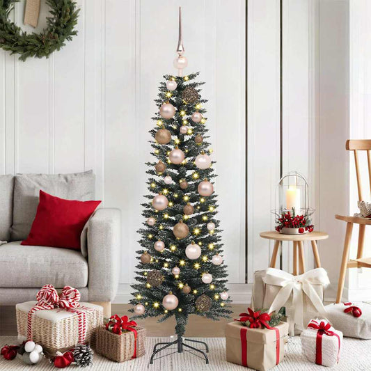 Mű karácsonyfa Zöld 40,5 x 40,5 x 120 cm PVC és Műanyag és Acél