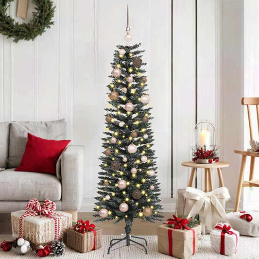 Mű karácsonyfa Zöld 43 x 43 x 150 cm PVC és Műanyag és Acél