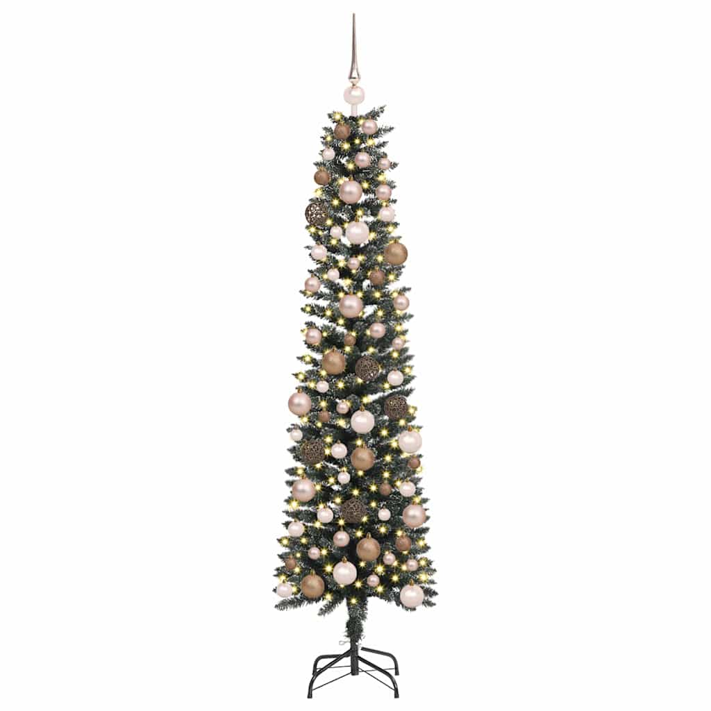 Mű karácsonyfa Zöld 50.5 x 50.5 x 180 cm PVC és Műanyag és Acél