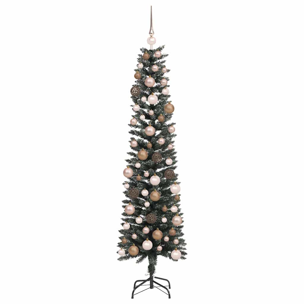 Mű karácsonyfa Zöld 50.5 x 50.5 x 180 cm PVC és Műanyag és Acél