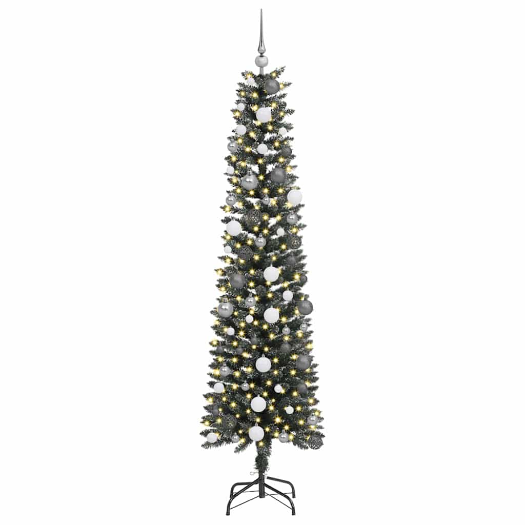 Mű karácsonyfa Zöld 58 x 58 x 210 cm PVC és Műanyag és Acél