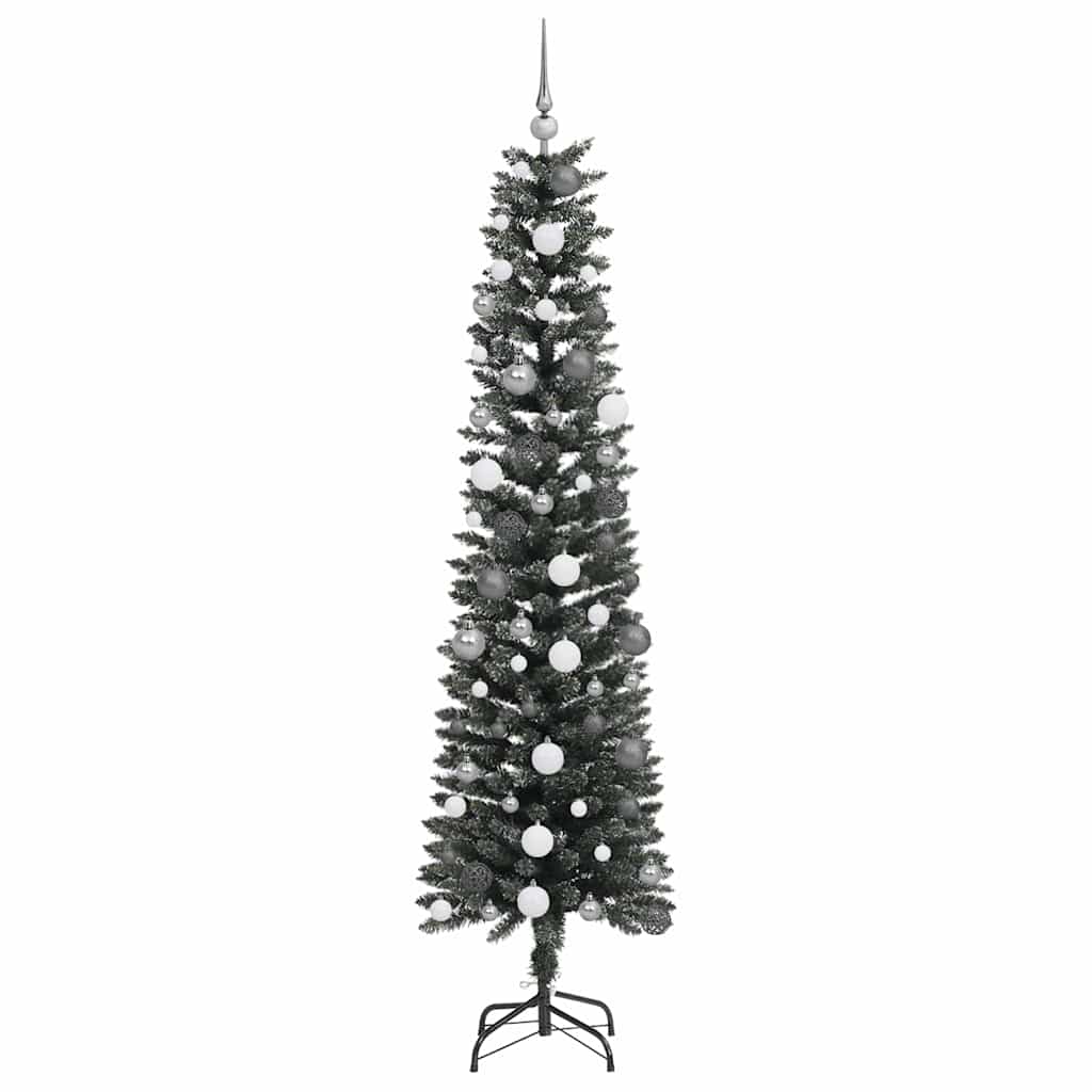 Mű karácsonyfa Zöld 58 x 58 x 210 cm PVC és Műanyag és Acél