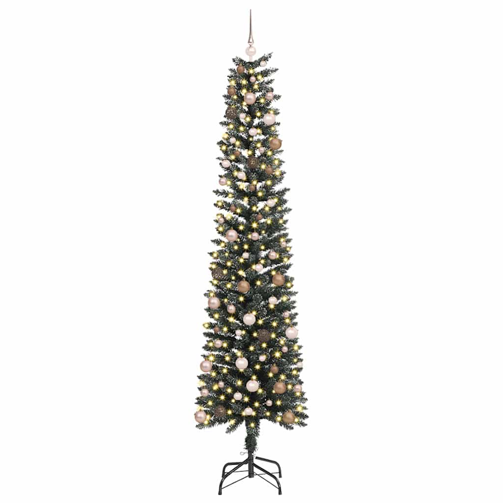 Mű karácsonyfa Zöld 58 x 58 x 240 cm PVC és Műanyag és Acél