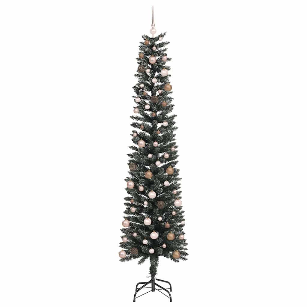 Mű karácsonyfa Zöld 58 x 58 x 240 cm PVC és Műanyag és Acél