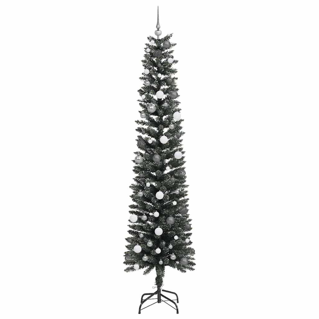 Mű karácsonyfa Zöld 58 x 58 x 240 cm PVC és Műanyag és Acél