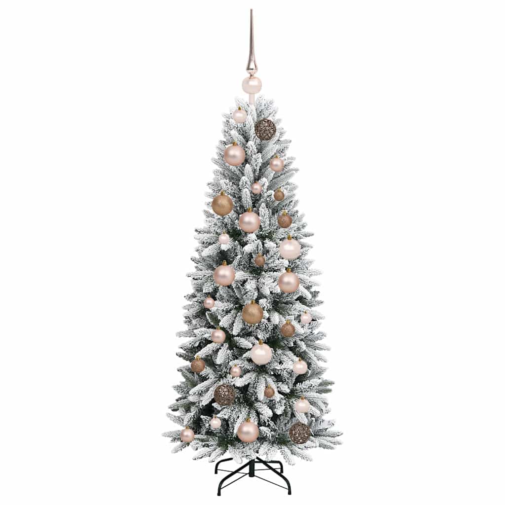 Mű karácsonyfa 150 LED-del állvánnyal Fehér 53 x 53 x 120 cm
