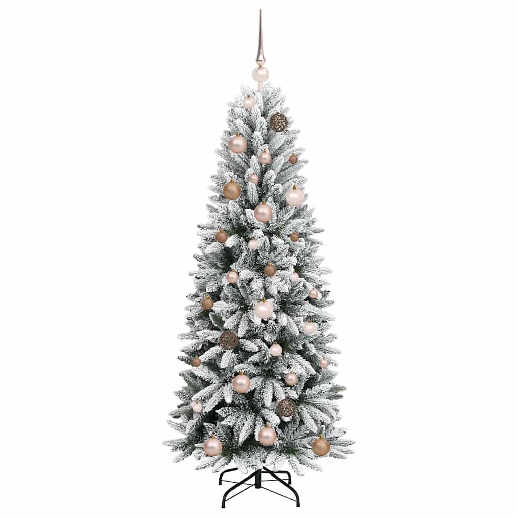 Mű karácsonyfa 150 LED-del állvánnyal Fehér 63 x 63 x 150 cm