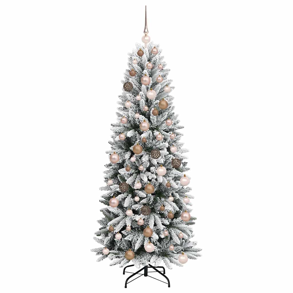 Mű karácsonyfa 300 LED-del állvánnyal Fehér 73 x 73 x 180 cm