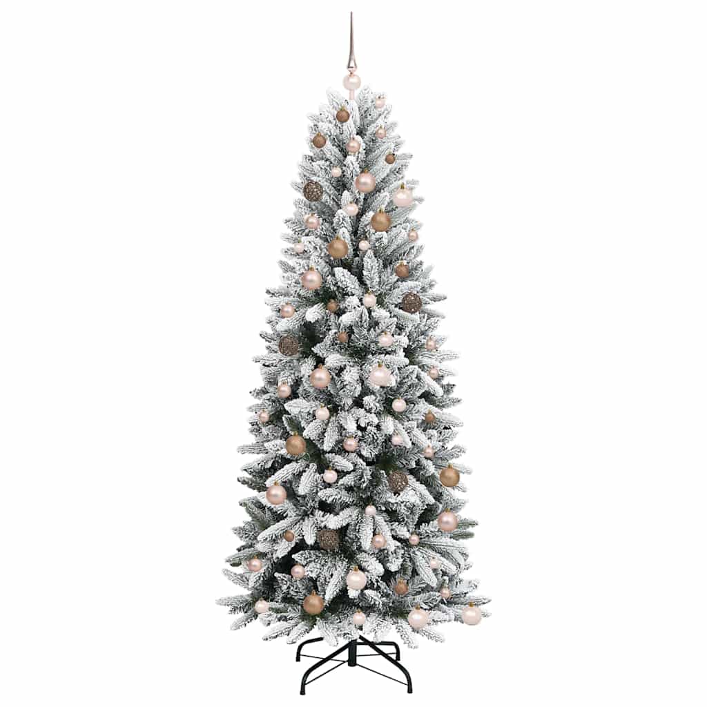 Mű karácsonyfa 300 LED-del állvánnyal Fehér 78 x 78 x 210 cm