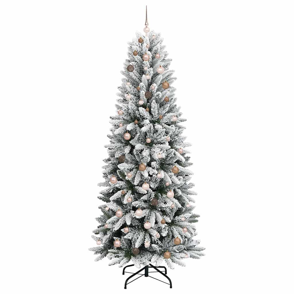 Mű karácsonyfa 300 LED-del állvánnyal Fehér 93 x 93 x 240 cm