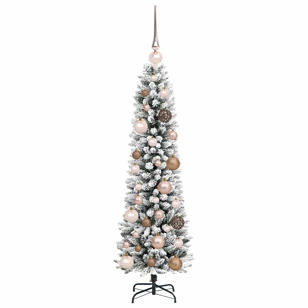 Mű karácsonyfa 150 LED-del Fehér 120 cm PVC és Fém és Műanyag
