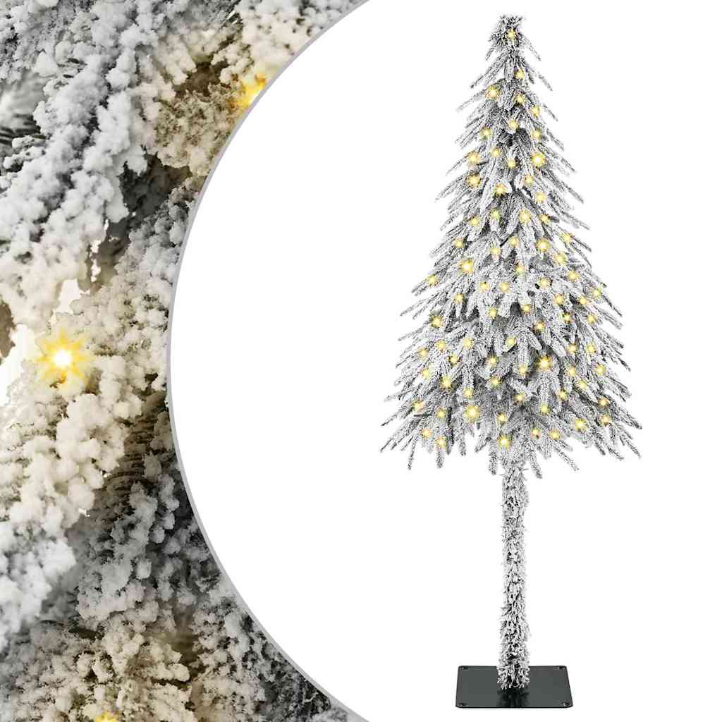 Karácsonyfa 150 LED-del állvánnyal Fehér 120 cm PE és Acél