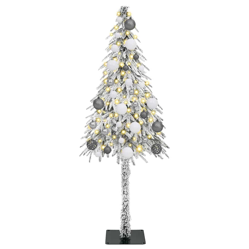 Karácsonyfa 150 LED-del állvánnyal Fehér 120 cm PE és Acél