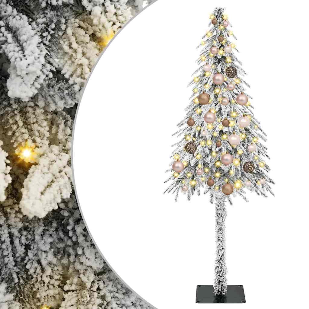 Karácsonyfa 150 LED-del állvánnyal Fehér 150 cm PE és Acél