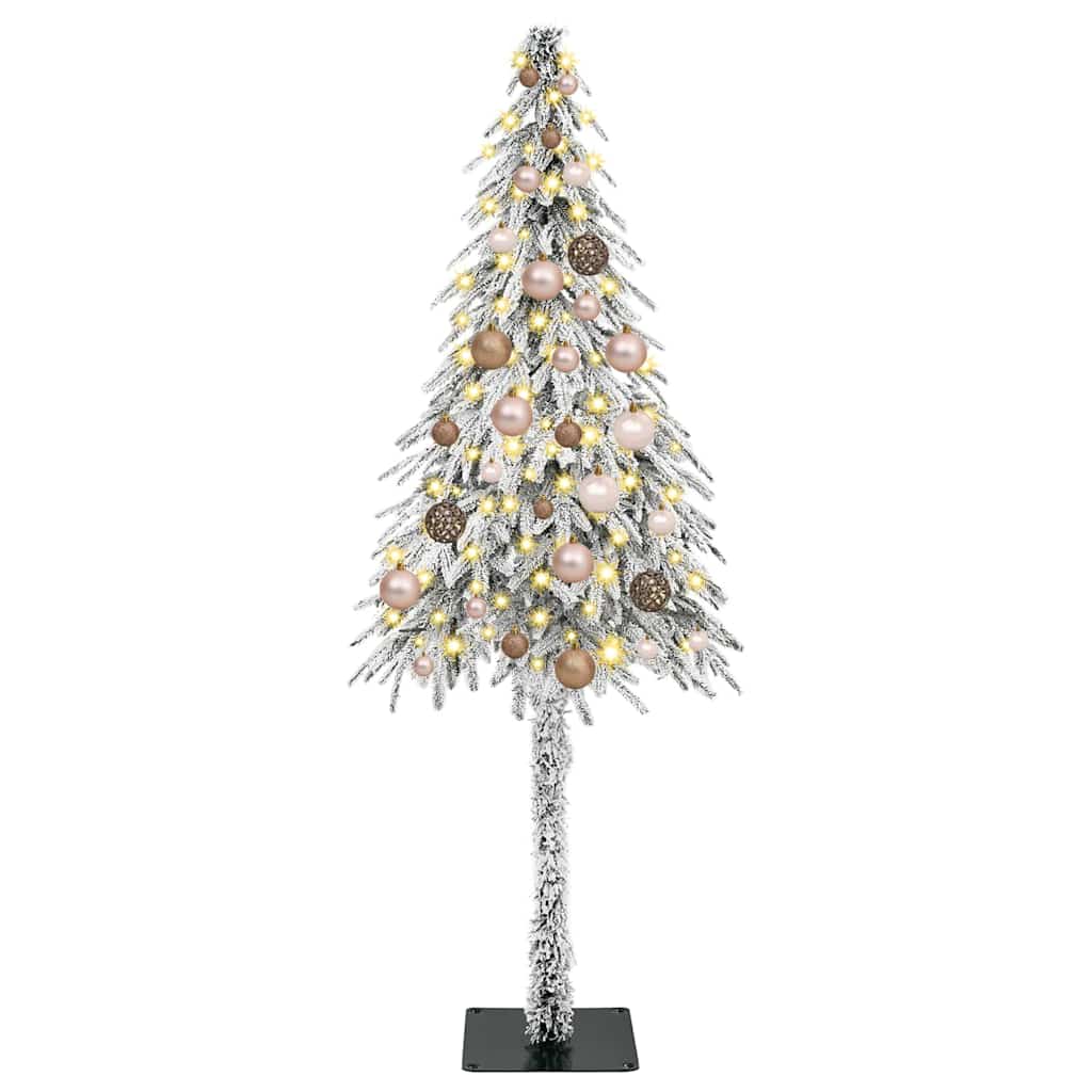 Karácsonyfa 150 LED-del állvánnyal Fehér 150 cm PE és Acél