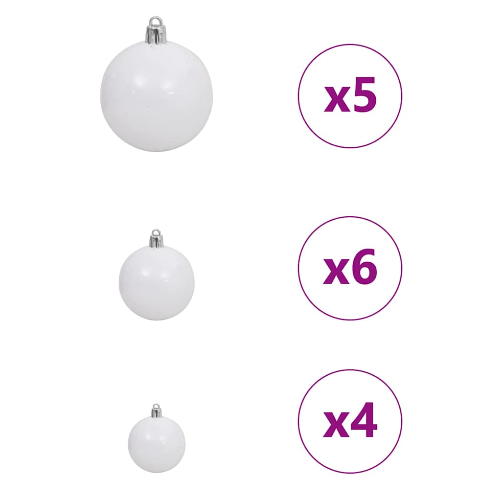 Karácsonyfa 150 LED-del állvánnyal Fehér 150 cm PE és Acél