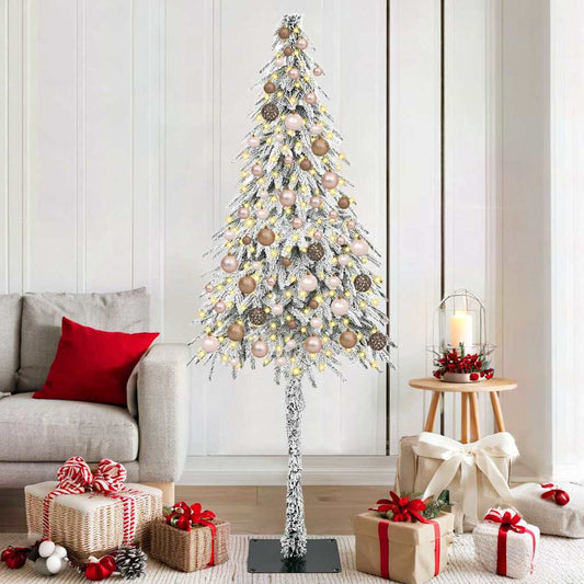 Karácsonyfa 300 LED-del állvánnyal Fehér 180 cm PE és Acél