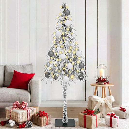 Karácsonyfa 300 LED-del állvánnyal Fehér 180 cm PE és Acél