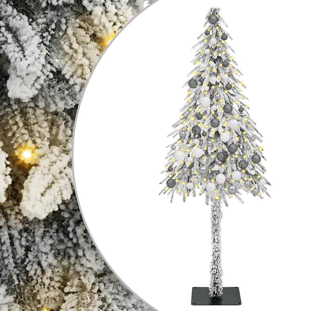 Karácsonyfa 300 LED-del állvánnyal Fehér 180 cm PE és Acél