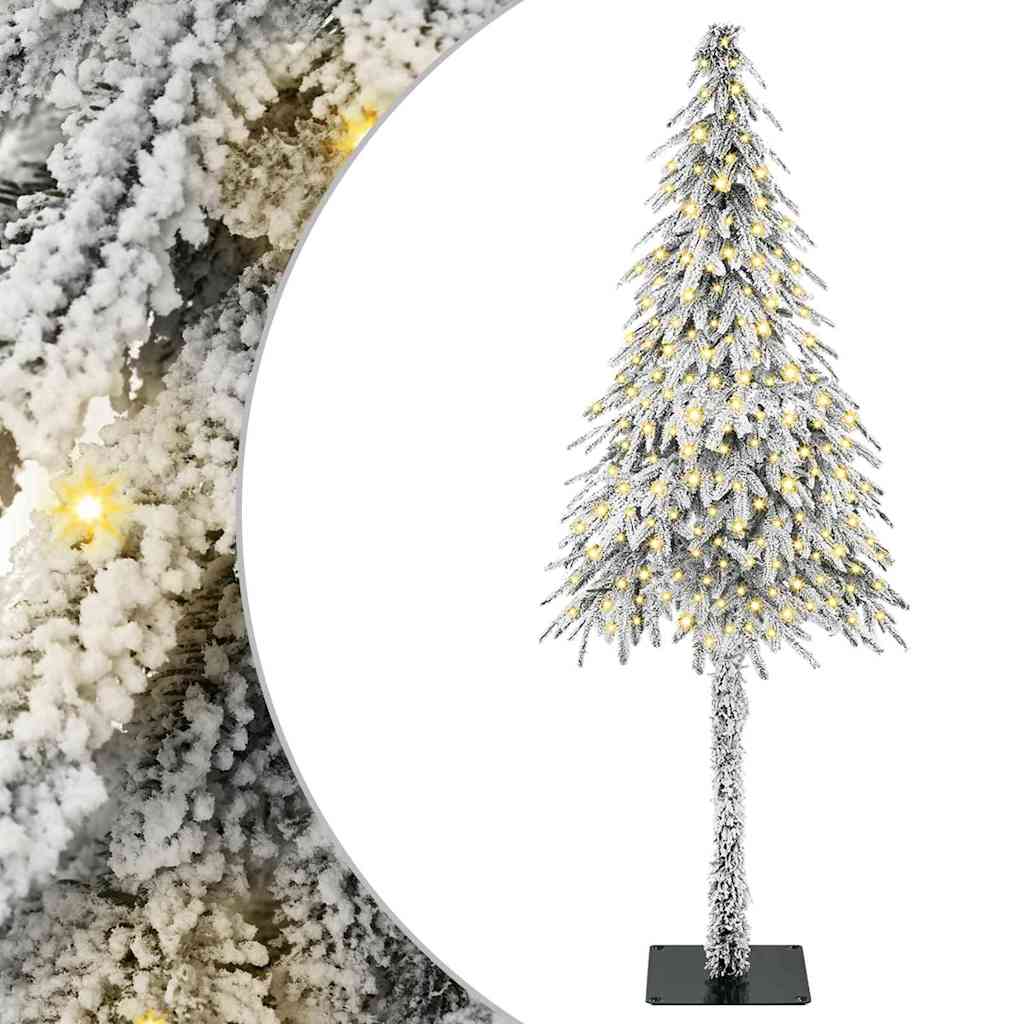 Karácsonyfa 300 LED-del állvánnyal Fehér 210 cm PE és Acél
