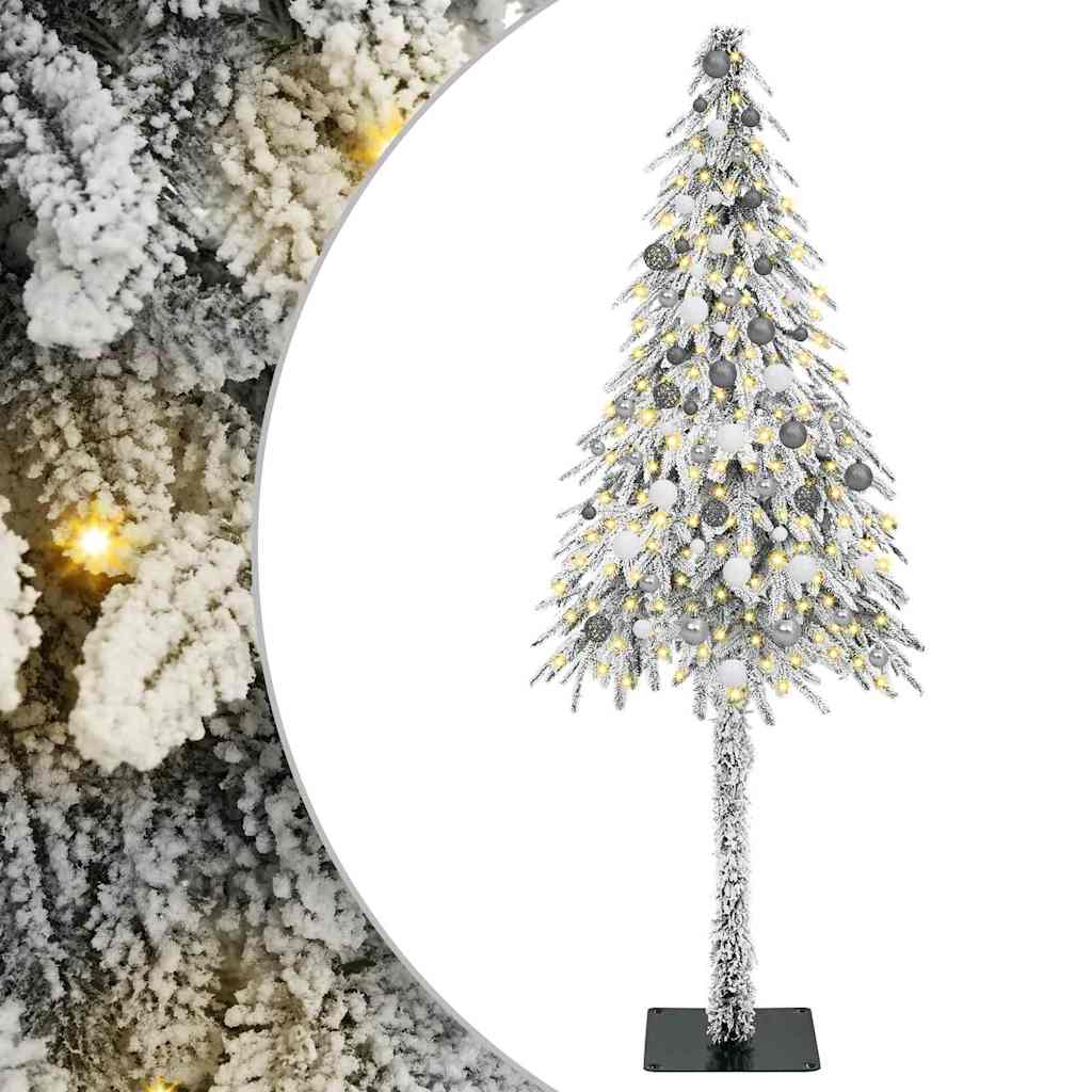 Karácsonyfa 300 LED-del állvánnyal Fehér 210 cm PE és Acél