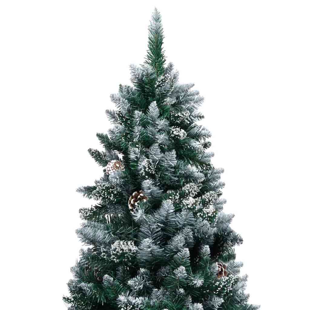 Mű karácsonyfa 300 LED-del Zöld 180 cm PVC és Acél és Műanyag