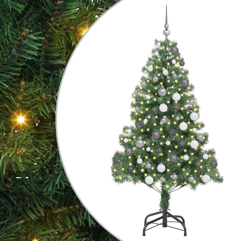 Karácsonyfa 300 LED-del állvánnyal Zöld 180 cm PVC