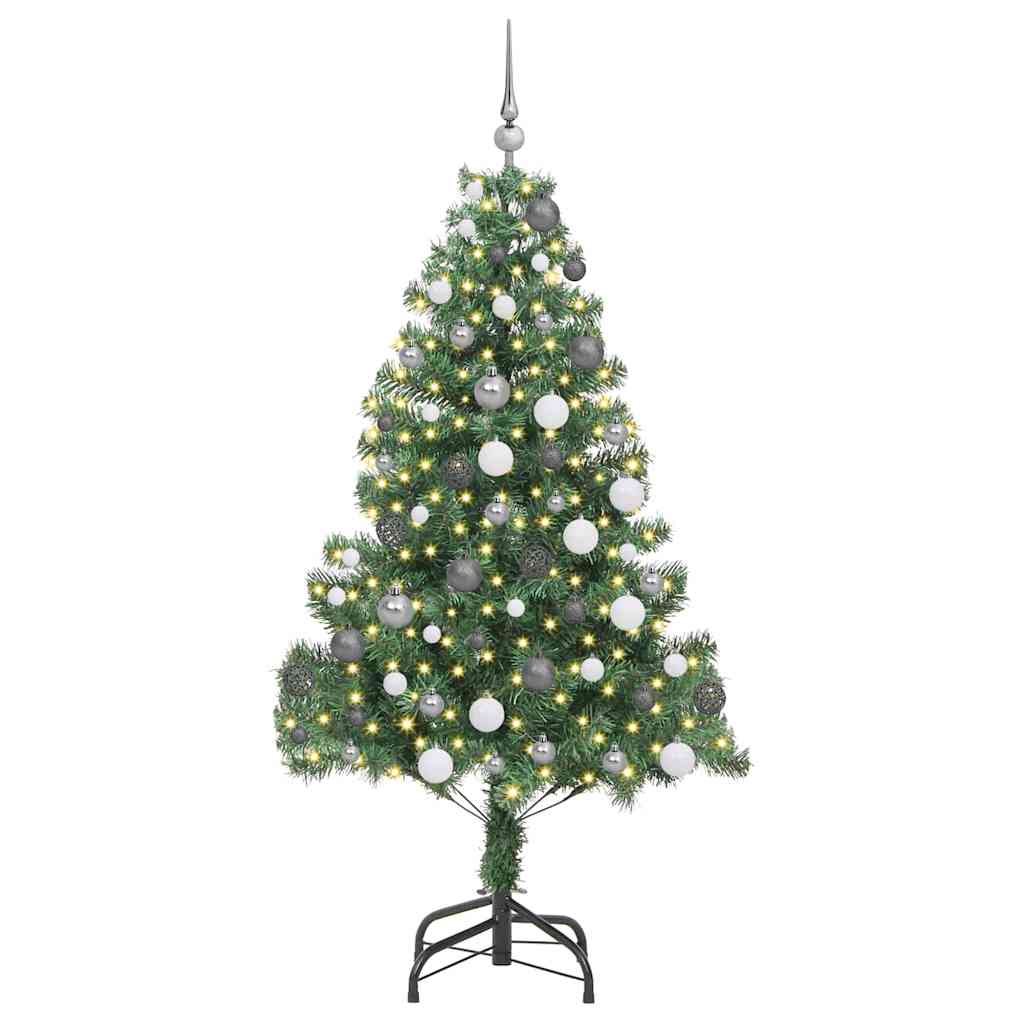 Karácsonyfa 300 LED-del állvánnyal Zöld 180 cm PVC