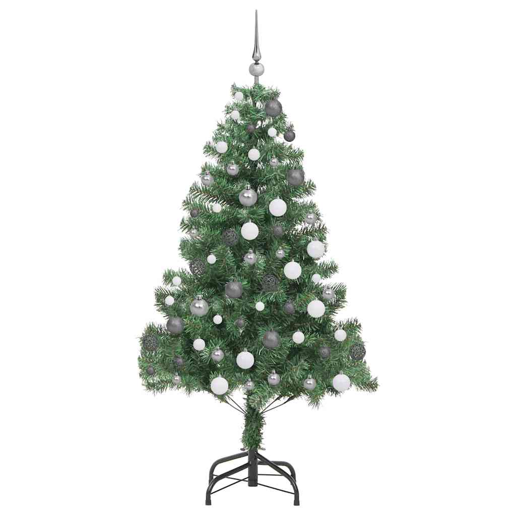 Karácsonyfa 300 LED-del állvánnyal Zöld 180 cm PVC