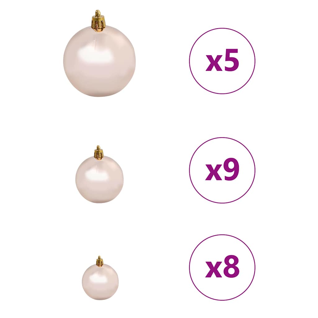 Mesterséges, előre világított karácsonyi fa Zöld 120 cm