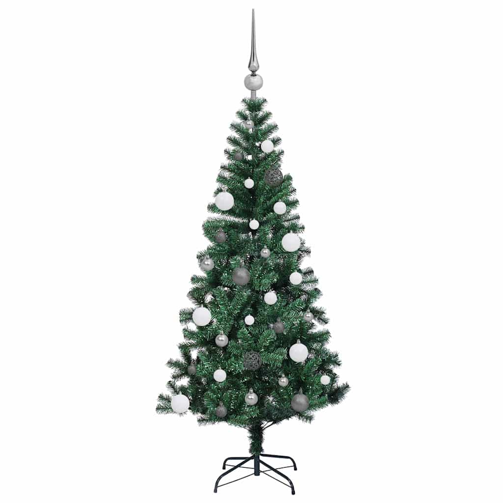 Mesterséges, előre világított karácsonyi fa Zöld 150 cm