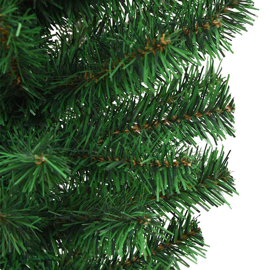 Felfordított műfenyő LED világítással és gömb készlettel 120 cm