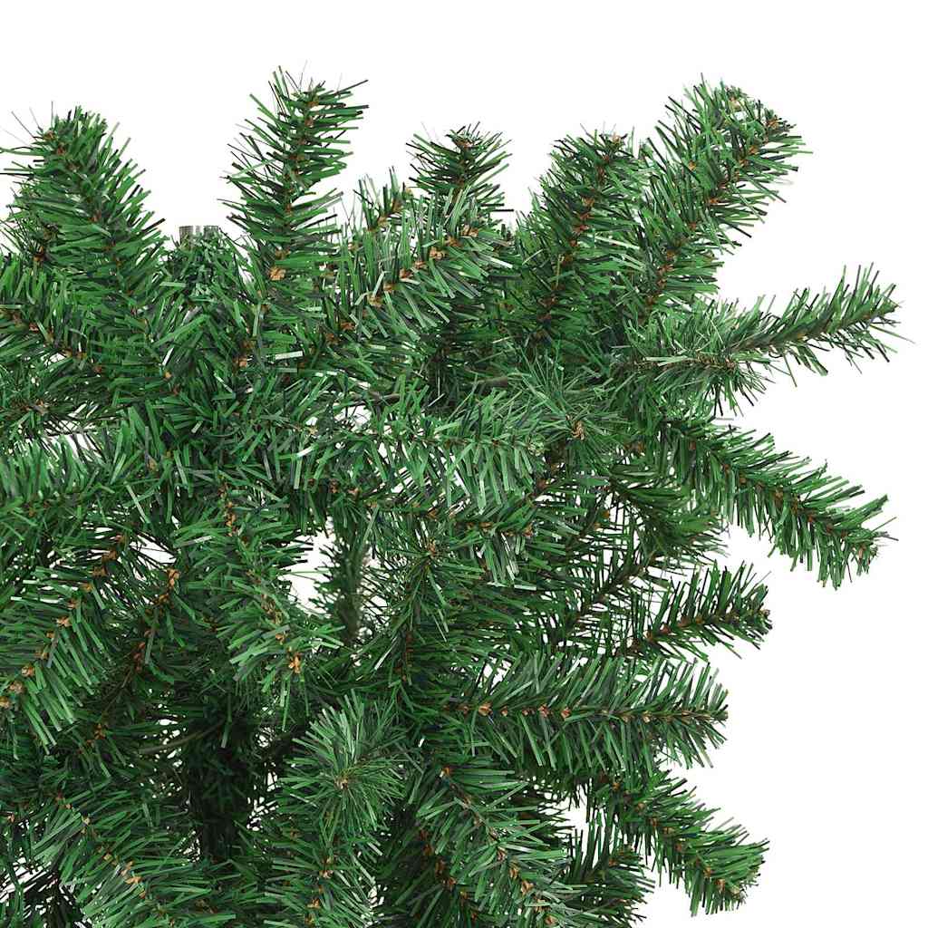 Felfordított műfenyő LED világítással és gömb készlettel 120 cm