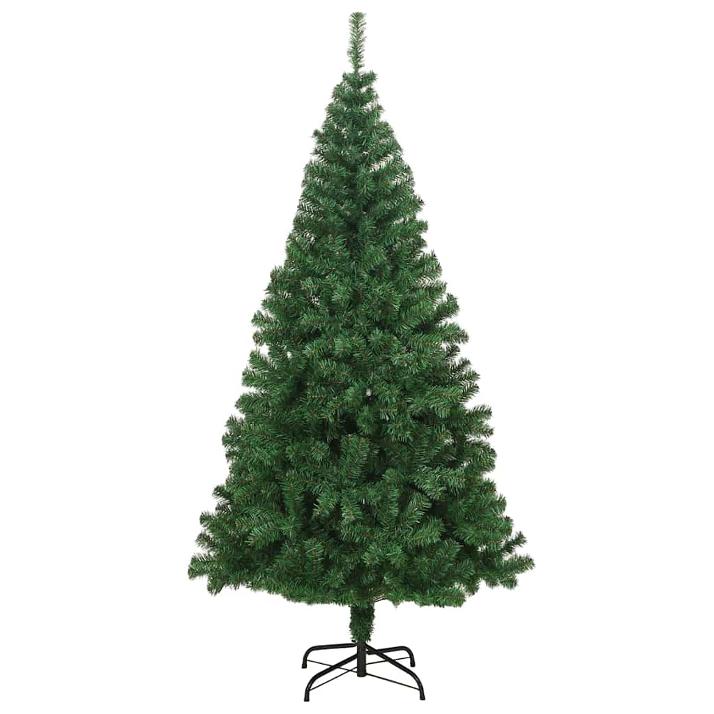 Mű karácsonyfa 300 LED-del Zöld 240 cm PVC és Acél és Műanyag