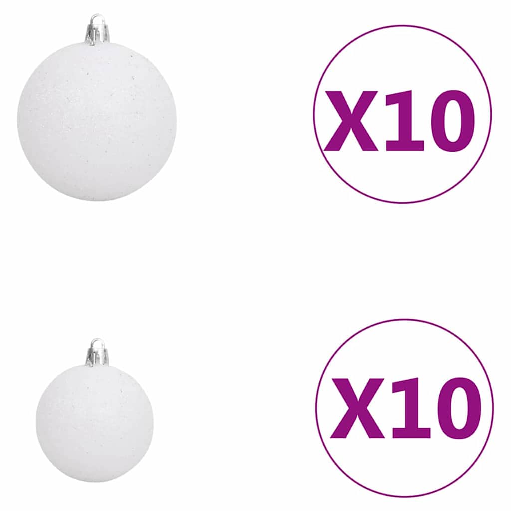 Mű karácsonyfa 300 LED-del Zöld 180 cm PVC és Acél és Műanyag