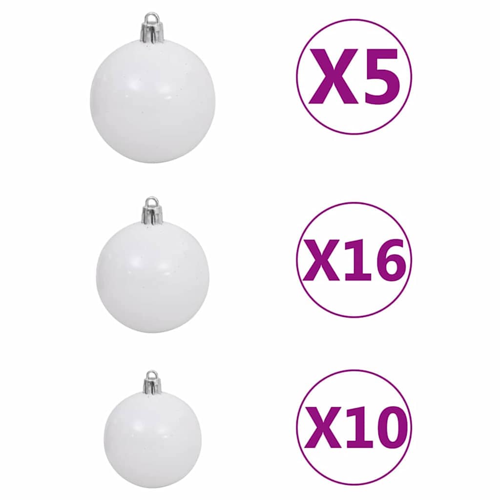 Mű karácsonyfa 300 LED-del Zöld 180 cm PVC és Acél és Műanyag