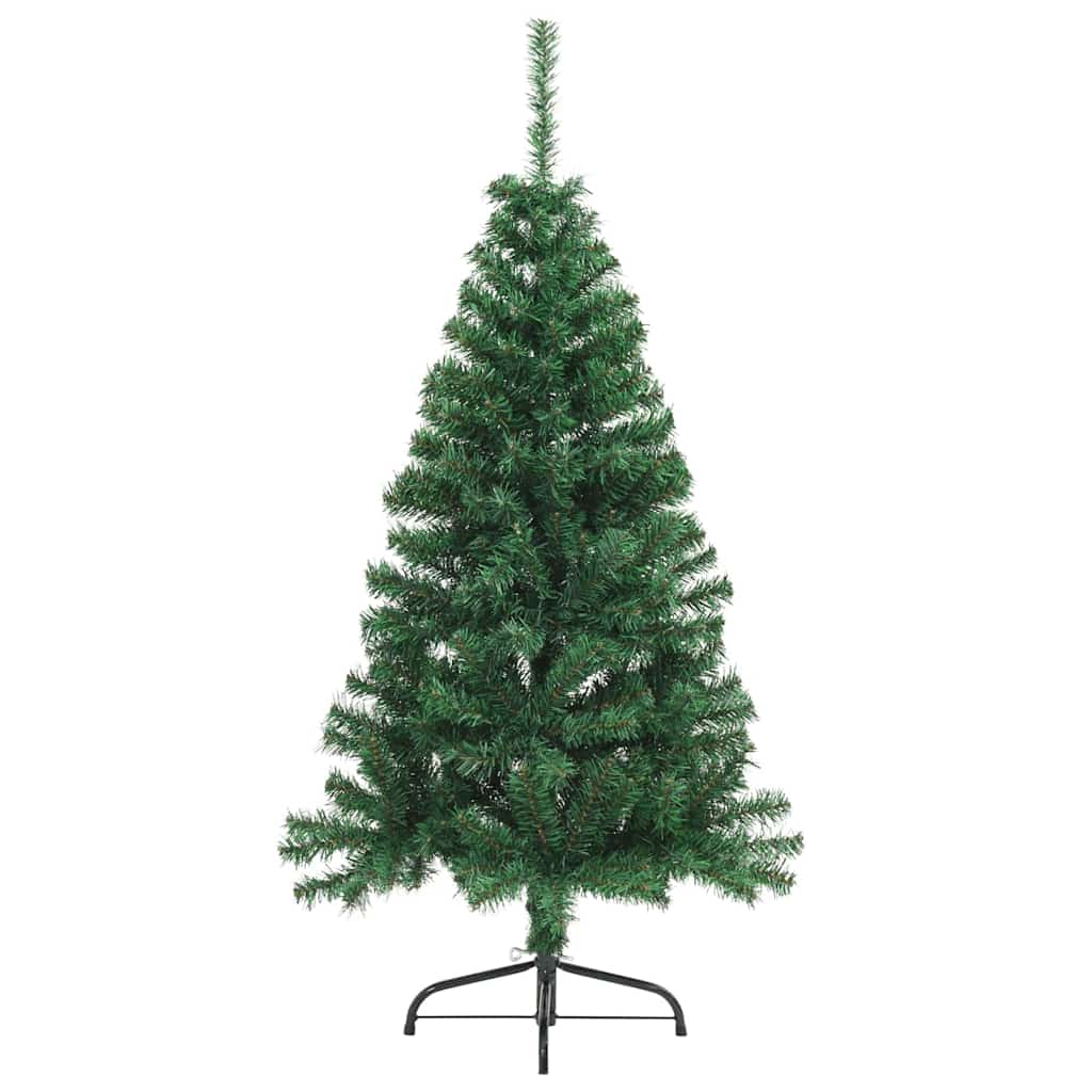Mesterséges, előre világított karácsonyi fa Zöld 120 cm PVC