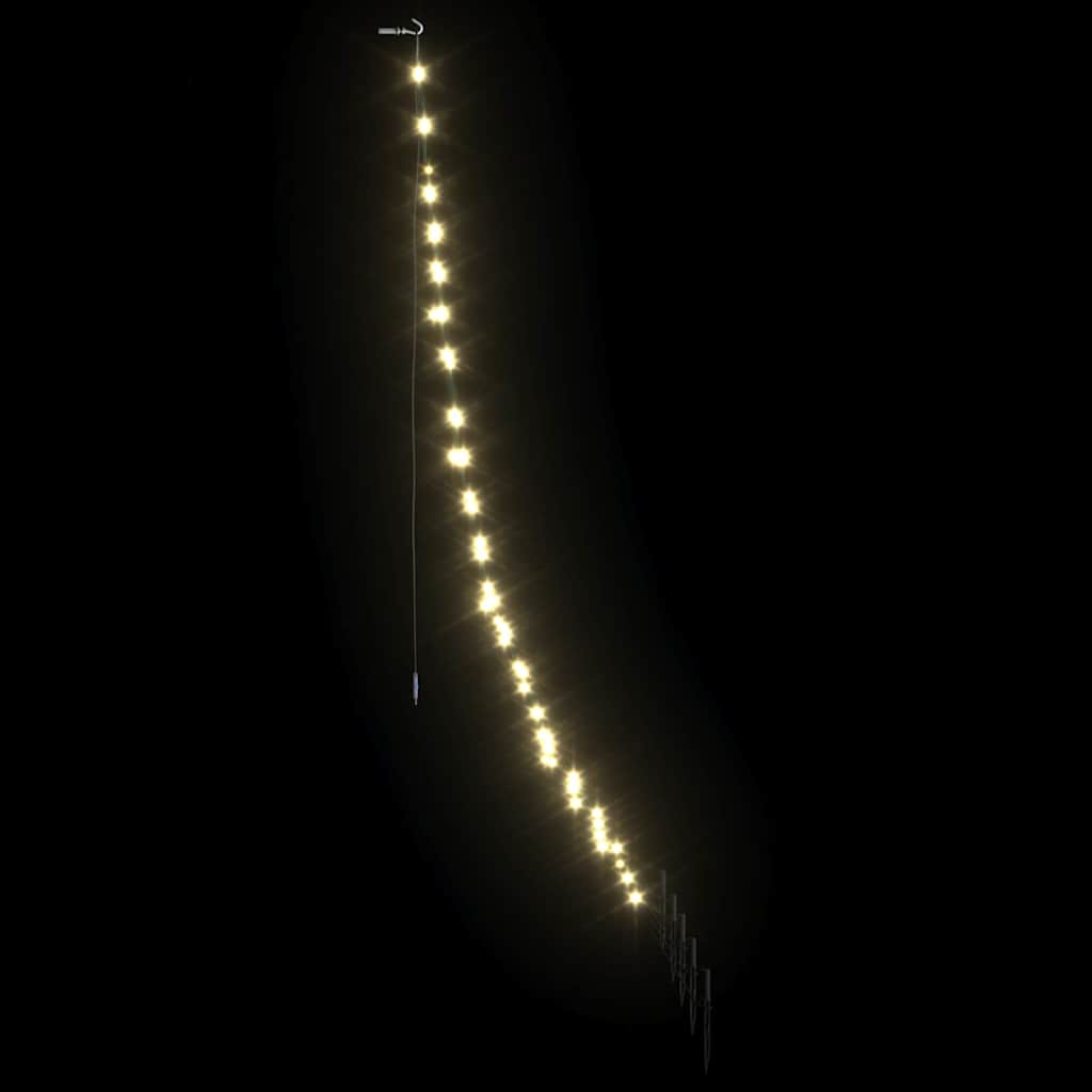 LED Karácsonyi Fenyő 112 LED-del Meleg fehér 182 cm Fém