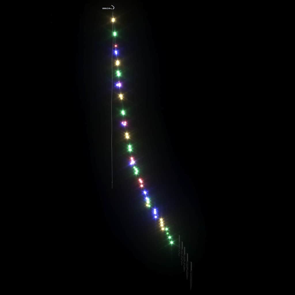 LED Karácsonyi Fenyő 112 LED-del Sokszínű 182 cm Fém