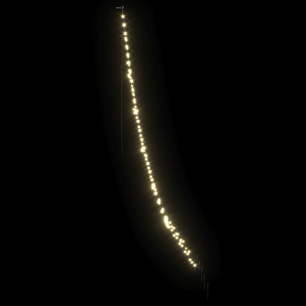 LED Karácsonyi Fenyő 168 LED-del Meleg fehér 306 cm Fém