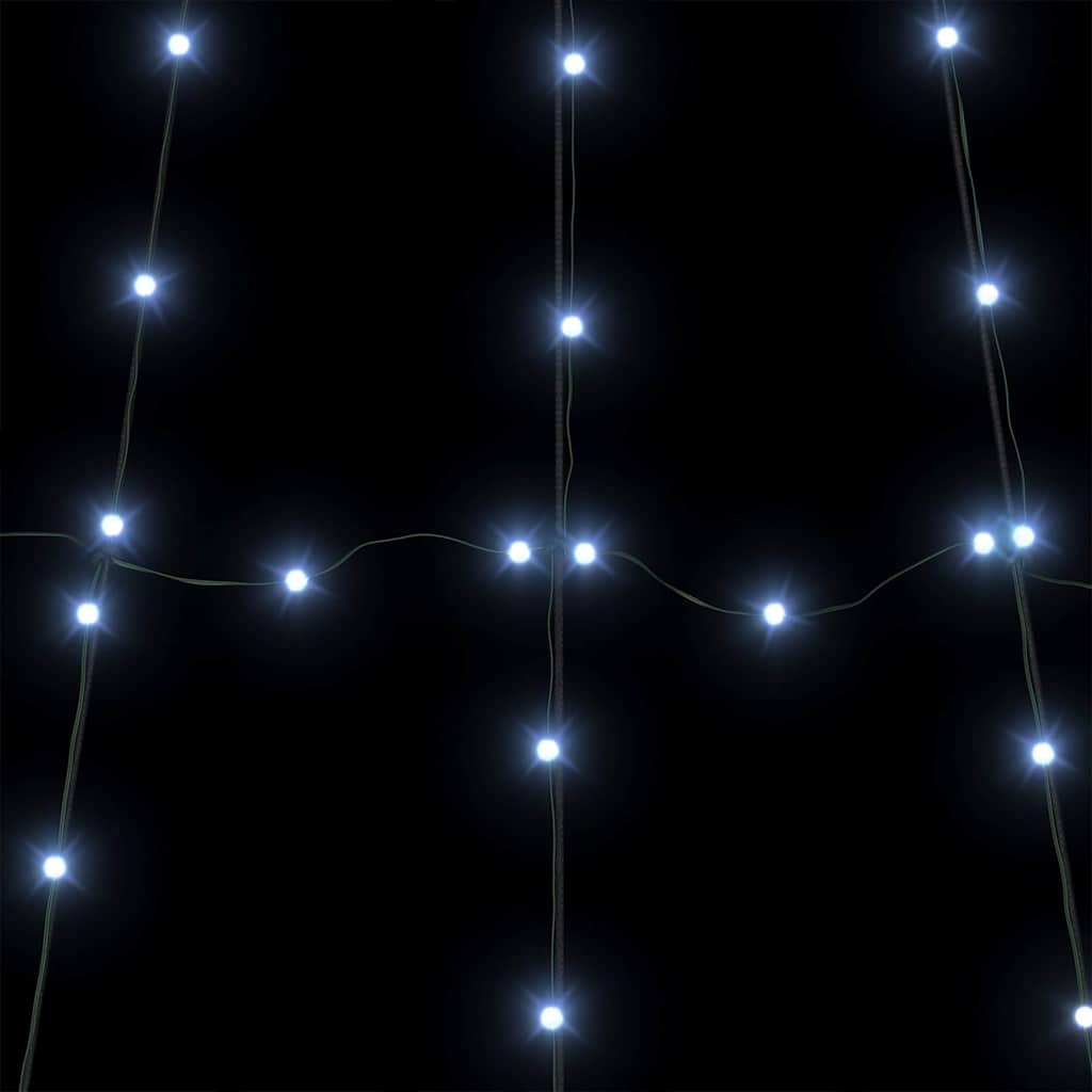 LED Karácsonyi Fenyő 168 LED-del Hideg fehér 306 cm Fém
