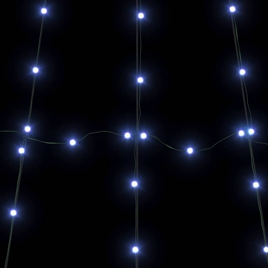 LED Karácsonyi Fenyő 168 LED-del Kék 306 cm Fém